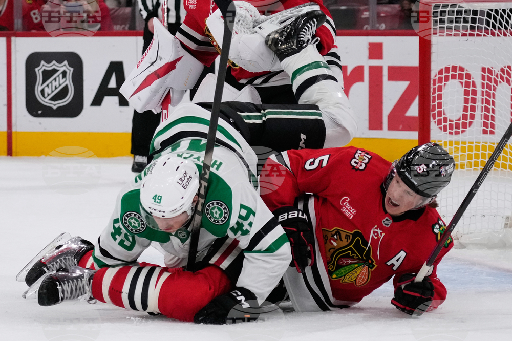 Stars Blackhawks Hockey