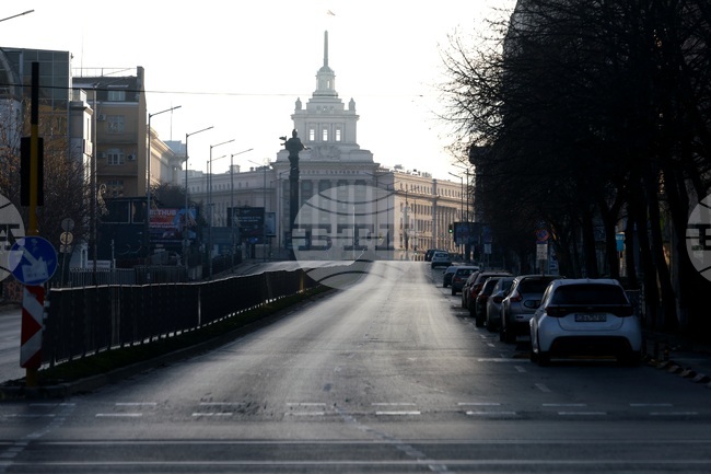 Столица ежедневие - празни улици