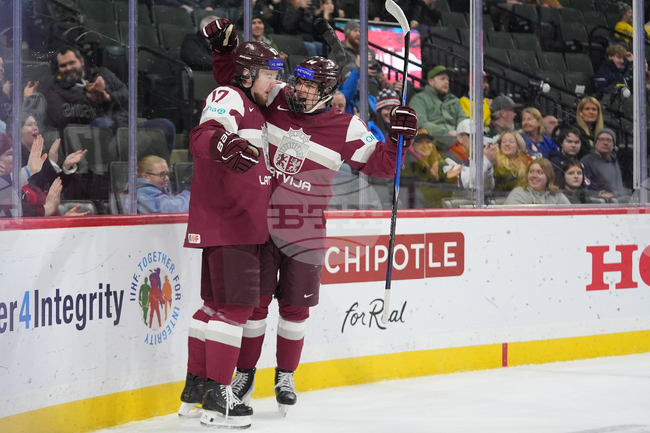 World Juniors Sweden Latvia Hockey
