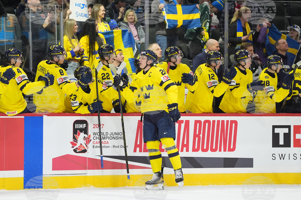 World Juniors Sweden Latvia Hockey