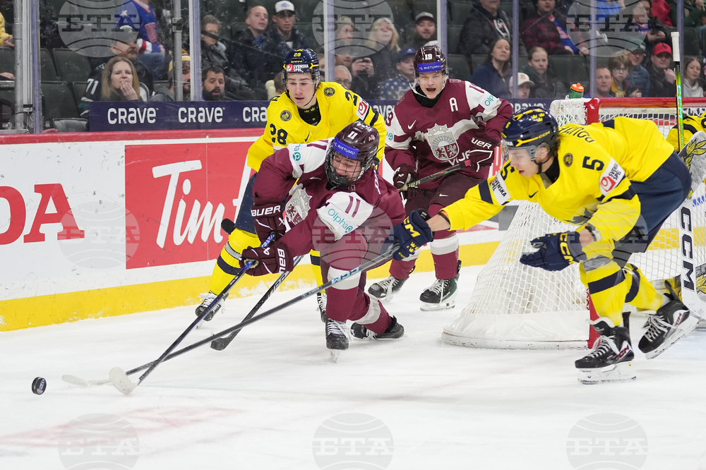 World Juniors Sweden Latvia Hockey