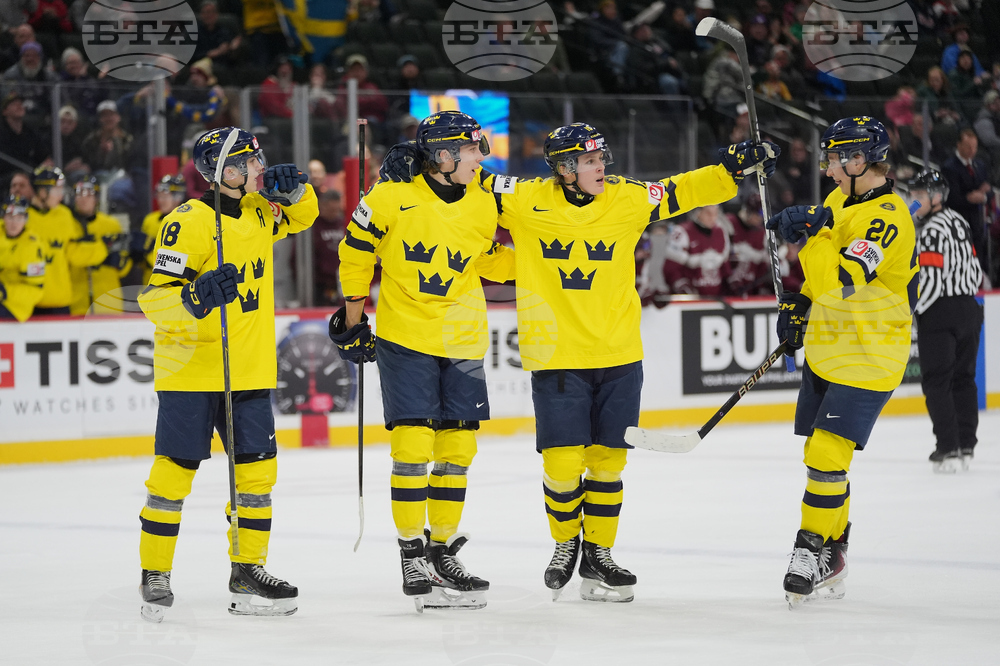 World Juniors Sweden Latvia Hockey