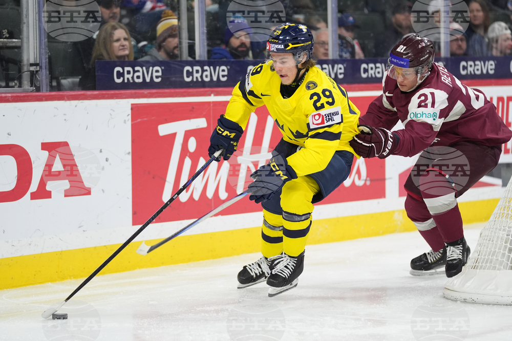 World Juniors Sweden Latvia Hockey