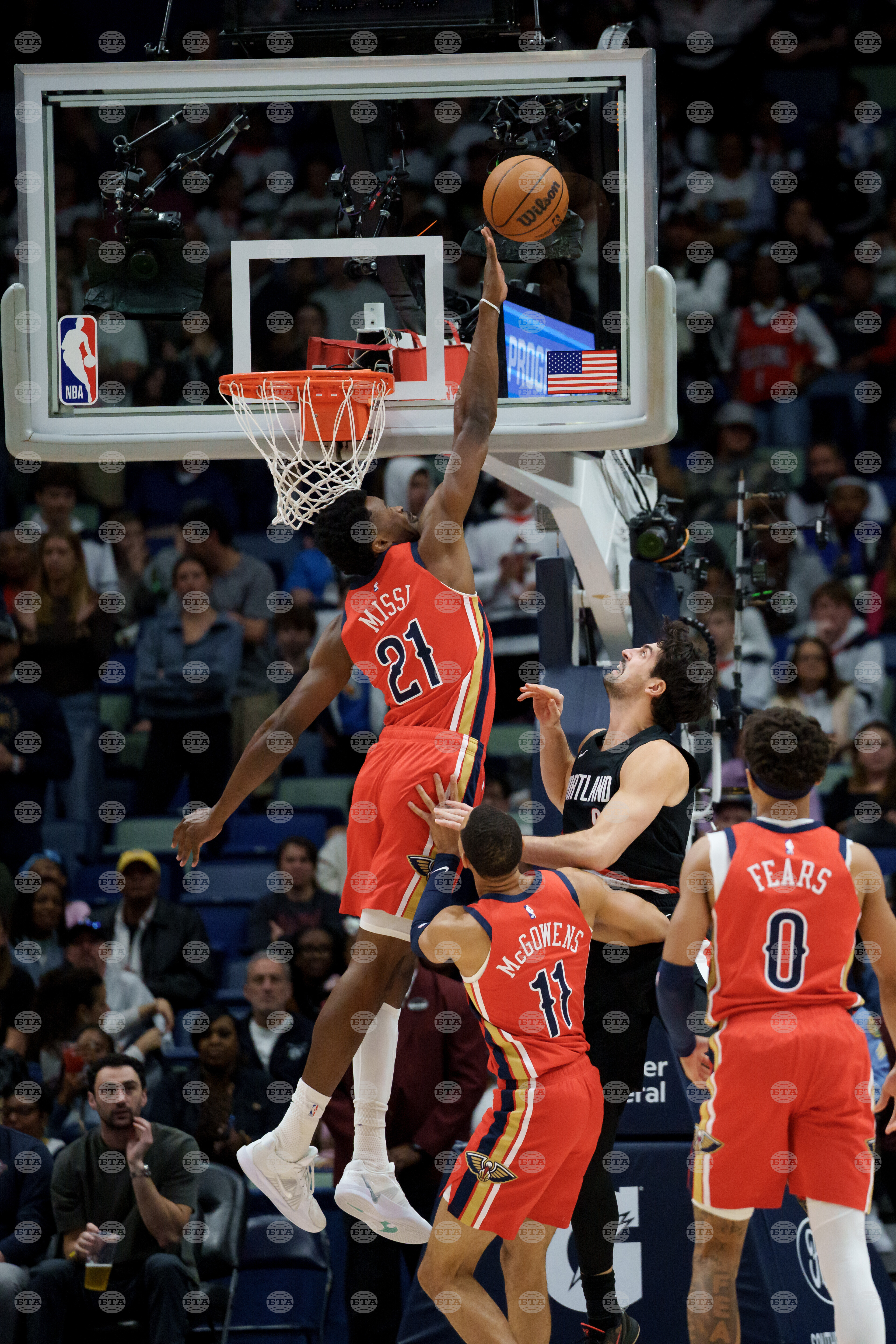 Trail Blazers Pelicans Basketball