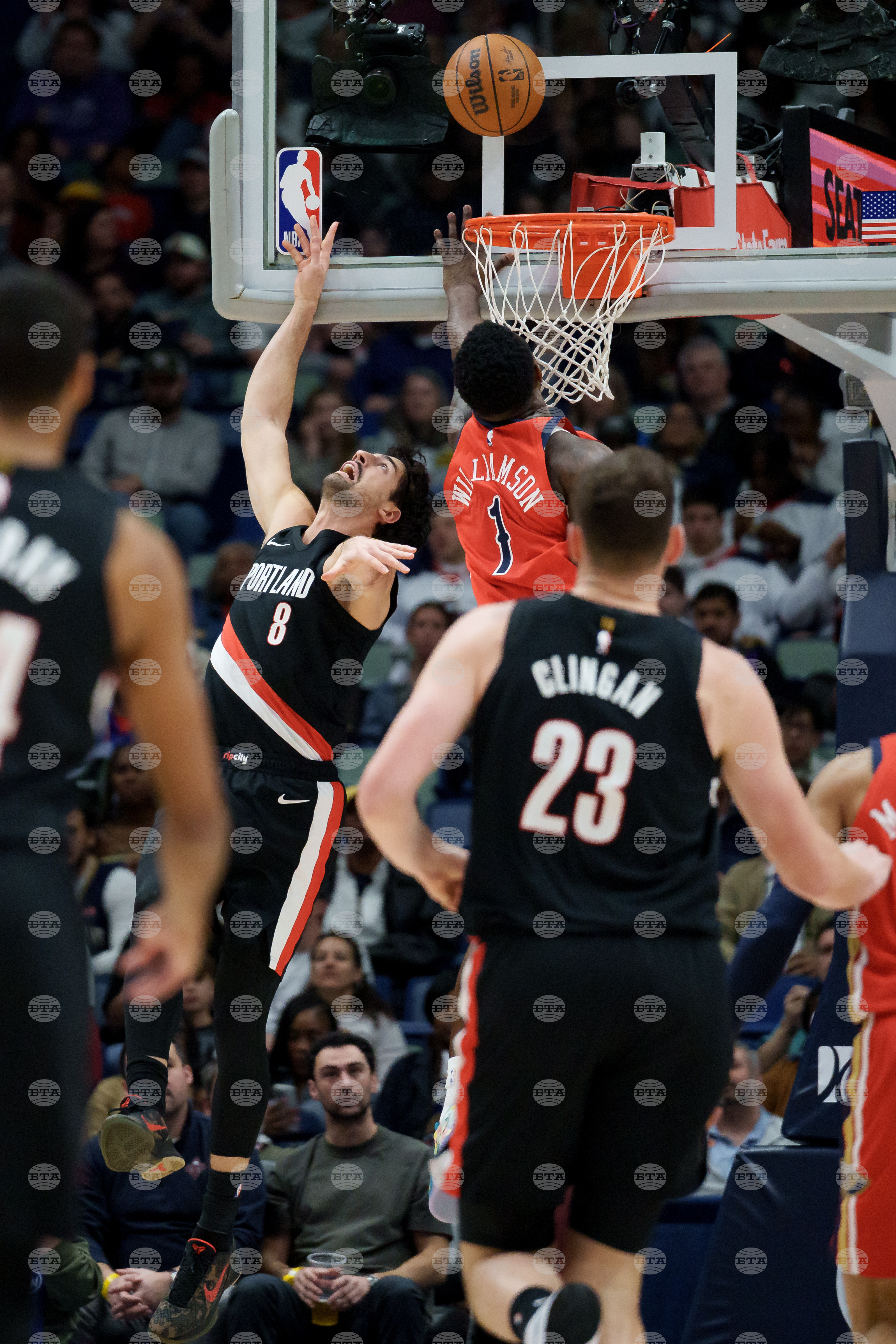 Trail Blazers Pelicans Basketball