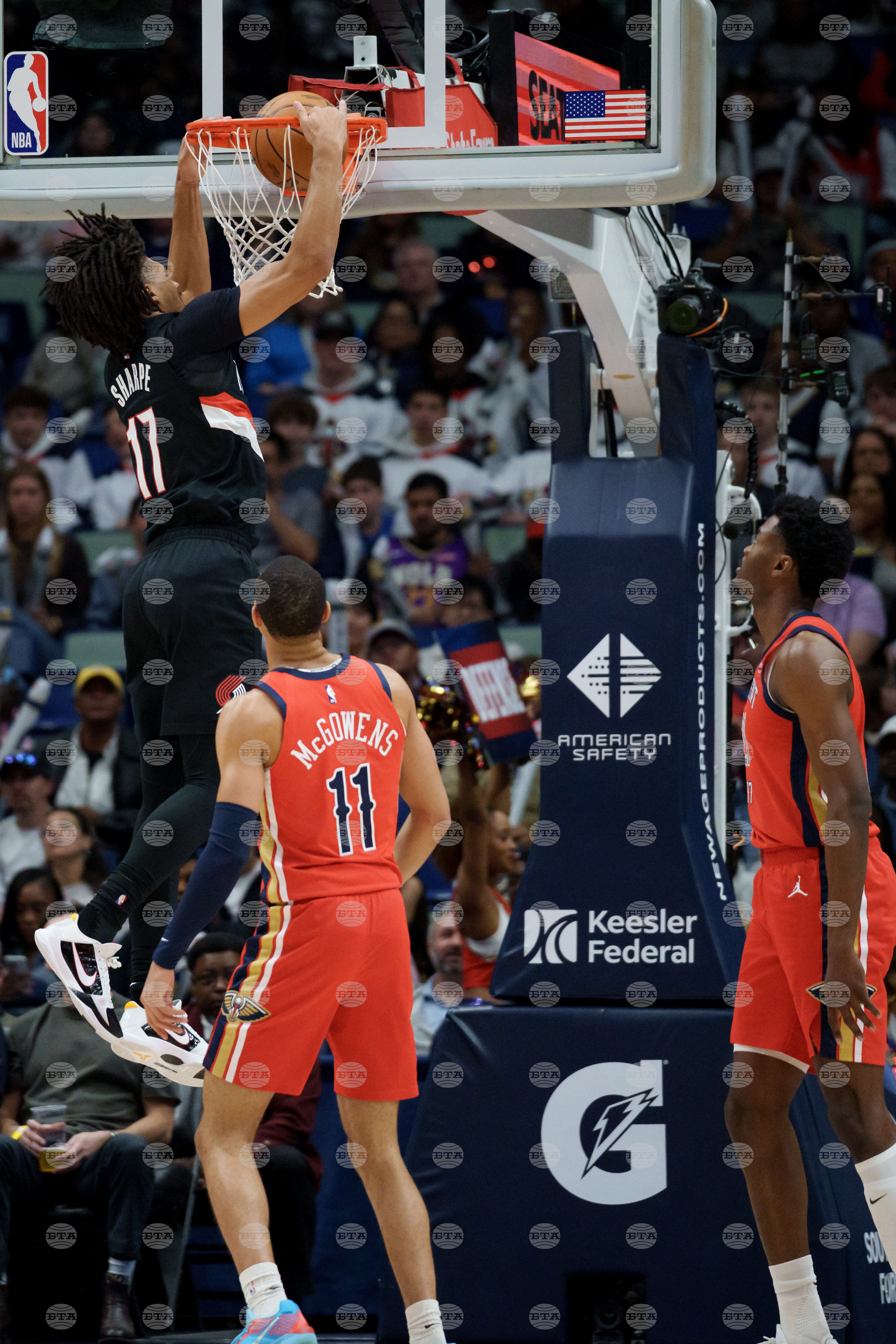 Trail Blazers Pelicans Basketball