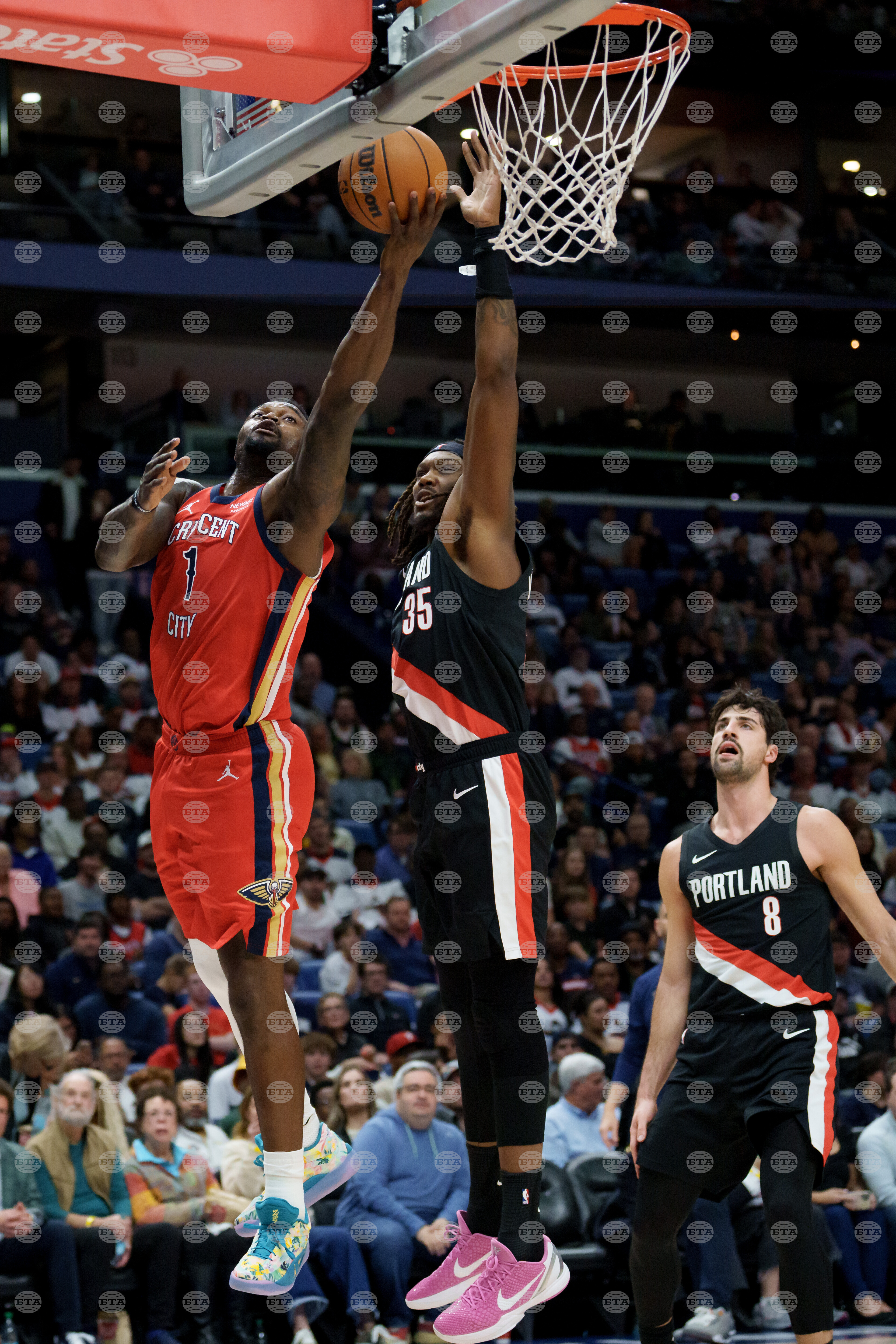 Trail Blazers Pelicans Basketball