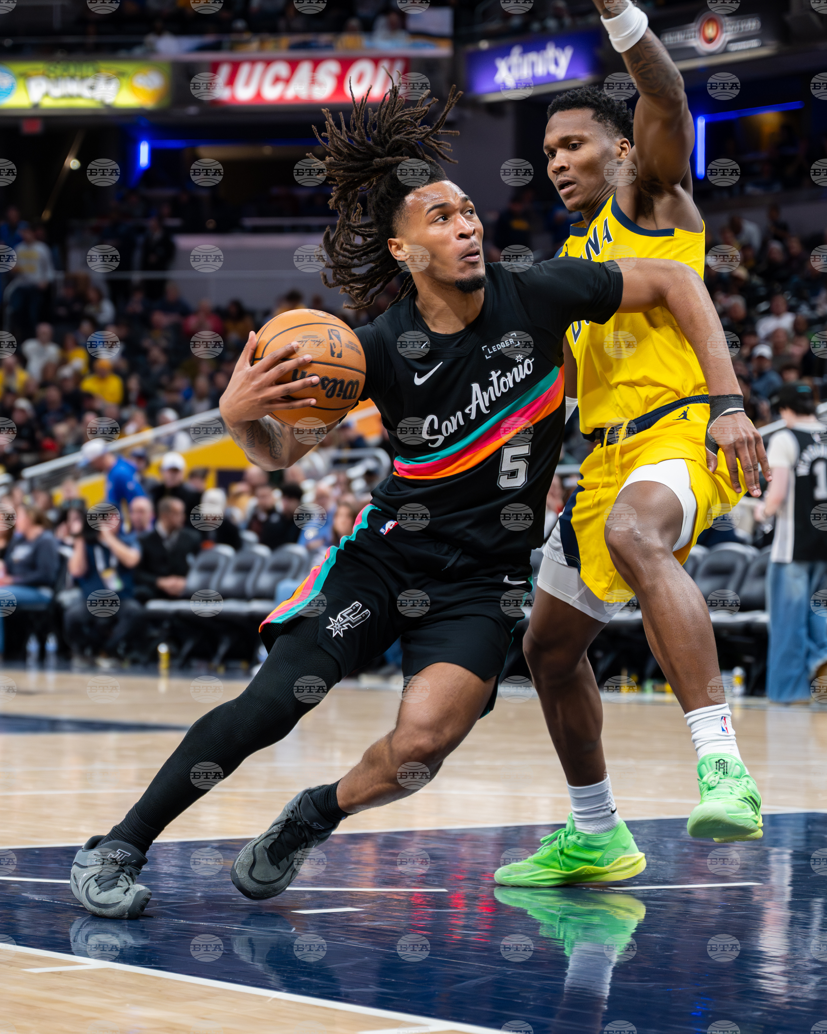 Spurs Pacers Basketball