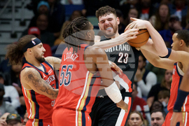 Trail Blazers Pelicans Basketball