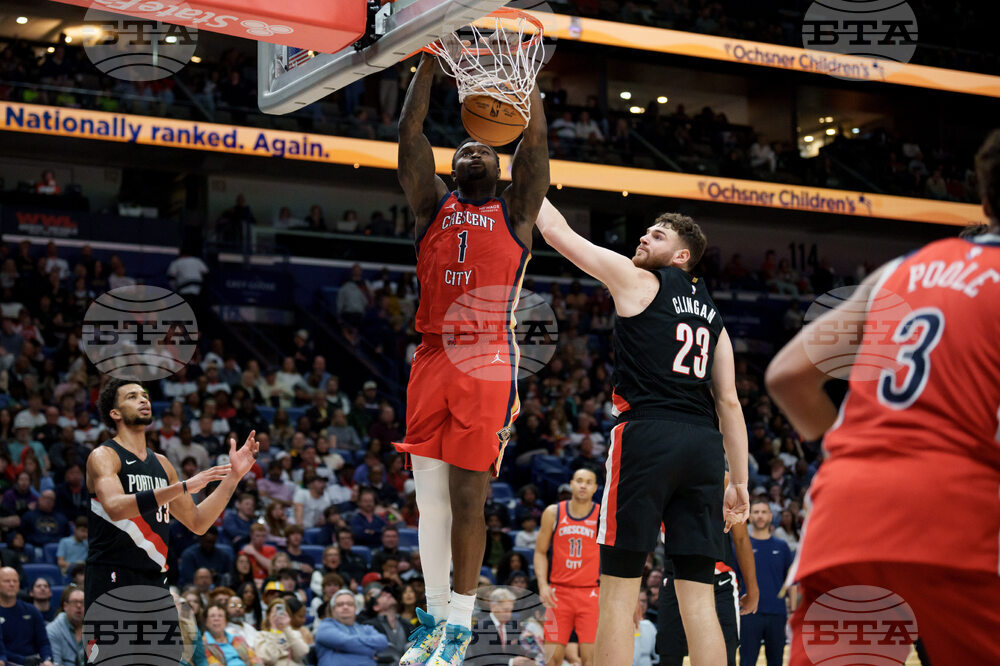 Trail Blazers Pelicans Basketball