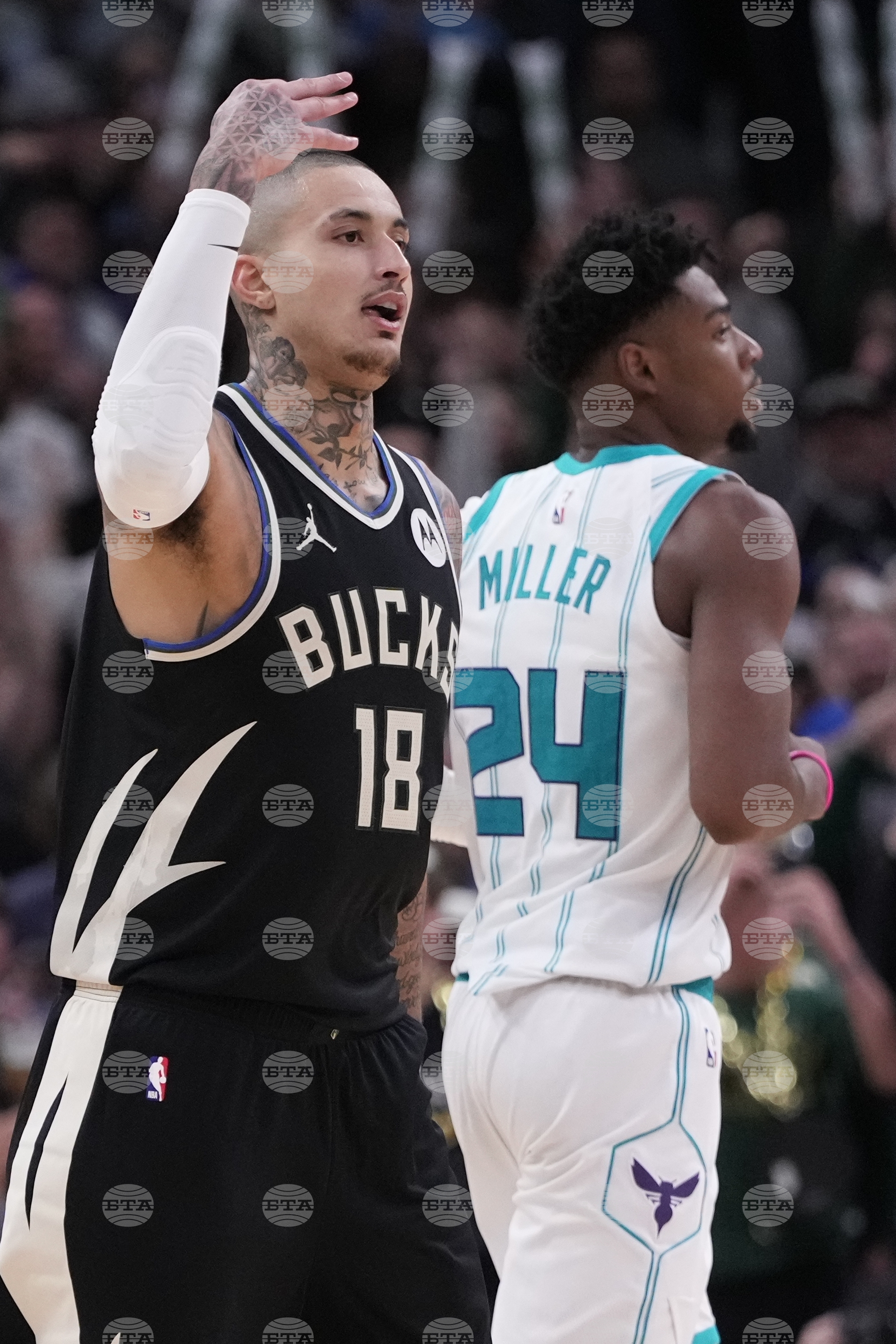 Hornets Bucks Basketball