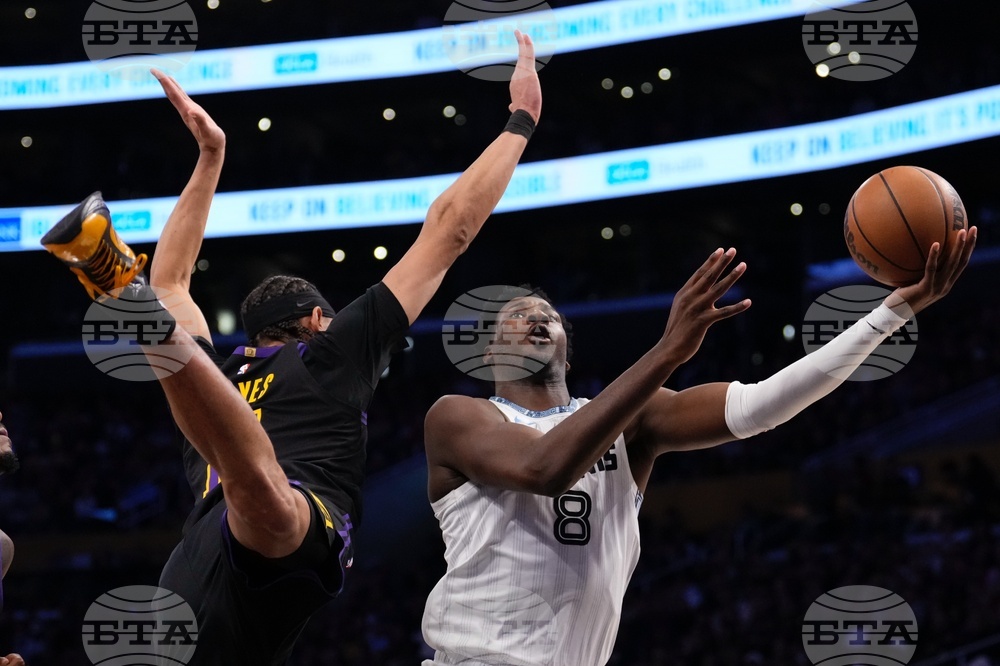 Grizzlies Lakers Basketball