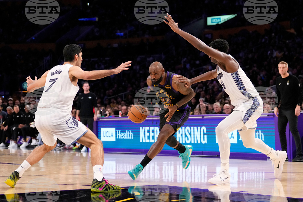 Grizzlies Lakers Basketball