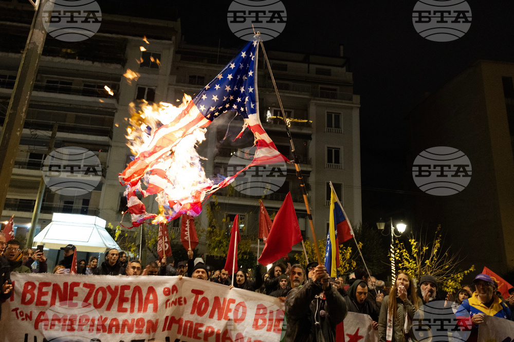 Greece US Venezuela Protest