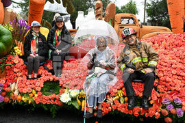 AHF Rose Parade Float Honors Wildfire and Hunger Relief Efforts