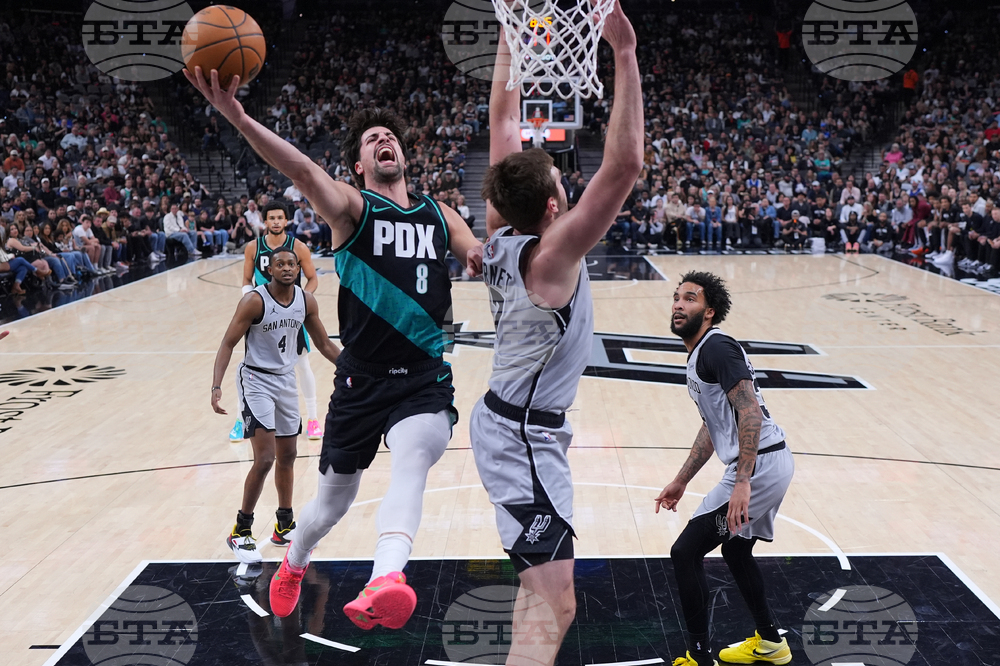 Trail Blazers Spurs Basketball