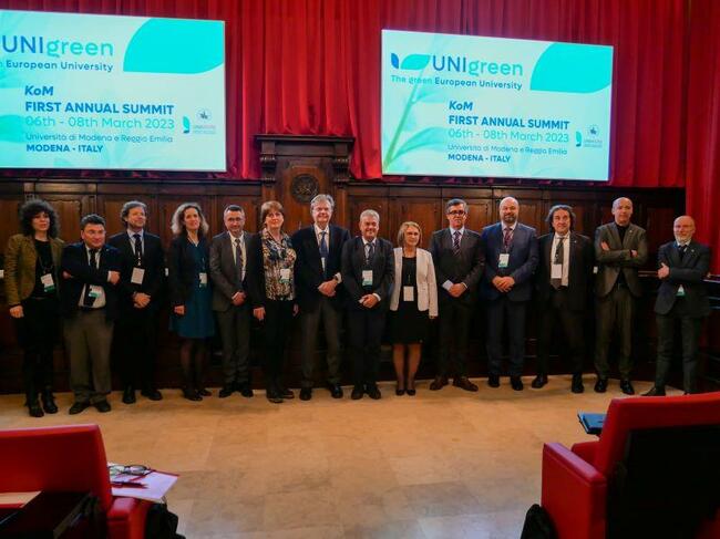 Официален старт на алианса UNIgreen, който е първият "зелен" европейски университет, бе даден в Модена, Италия