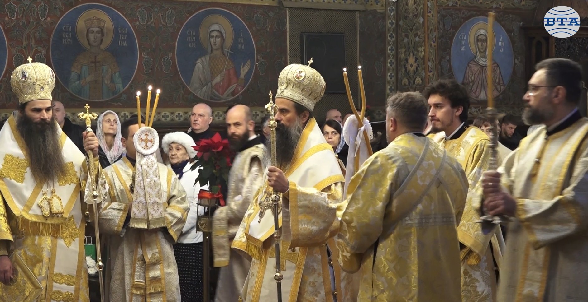 Патриарх Даниил отслужи литургия с благодарствен молебен в храма „Св. Неделя“ за 148 г. от Освобождението на София 