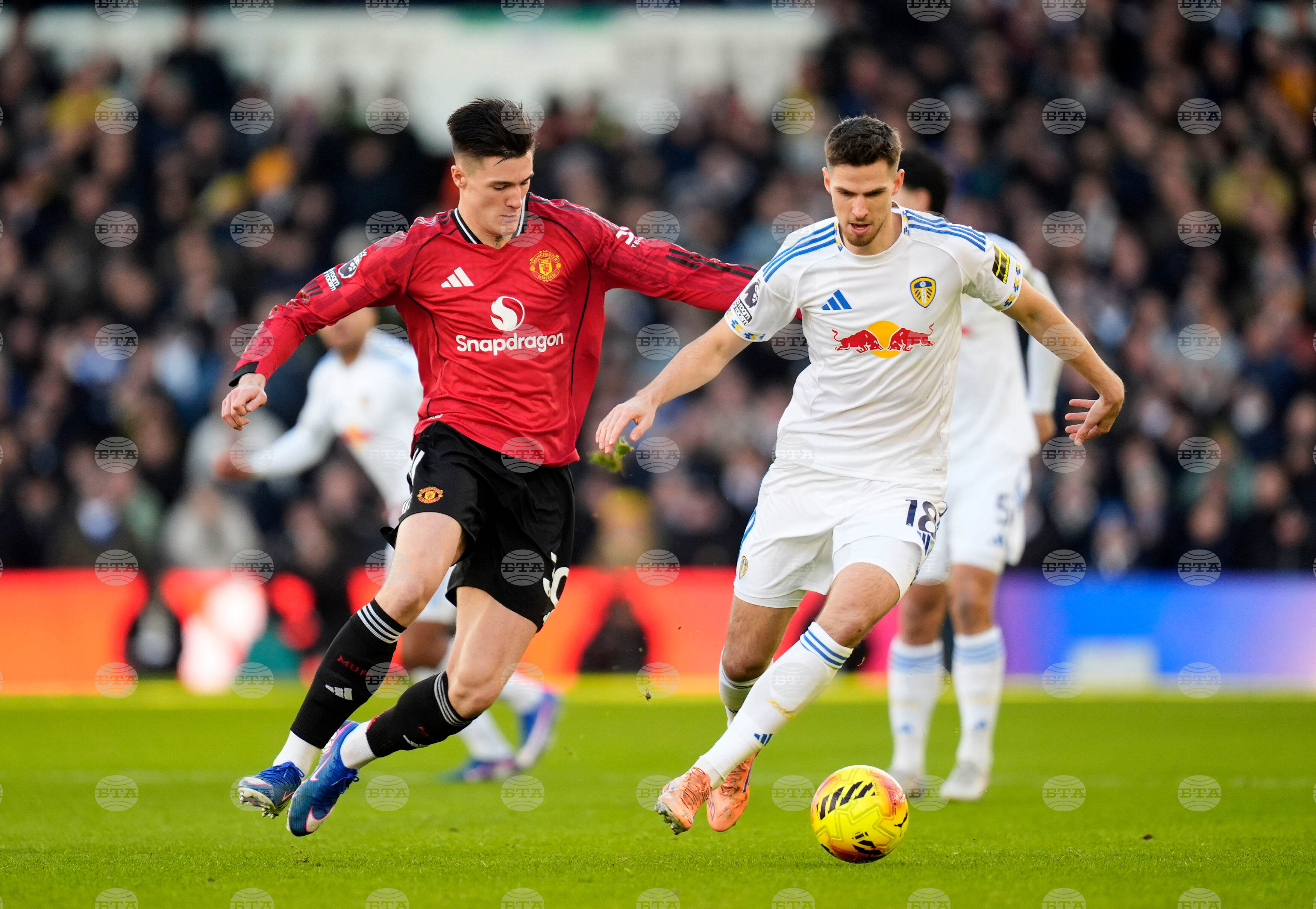 Leeds United in Manchester United na derbiju remizirala z 1:1