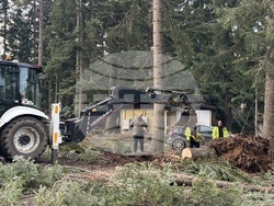 Курортен комплекс "Боровец" - ураганен вятър - щети