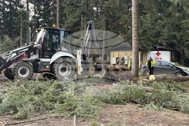 Курортен комплекс "Боровец" - ураганен вятър - щети