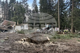 Курортен комплекс "Боровец" - ураганен вятър - щети