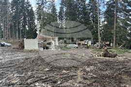 Курортен комплекс "Боровец" - ураганен вятър - щети