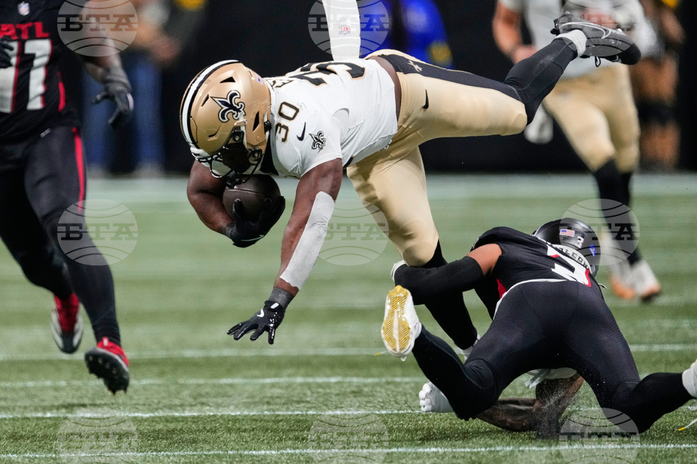 APTOPIX Saints Falcons Football