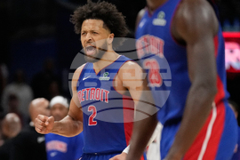 APTOPIX Pistons Cavaliers Basketball