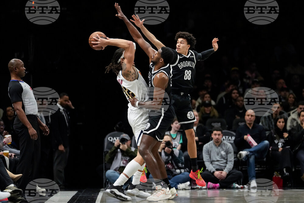 APTOPIX Nuggets Nets Basketball