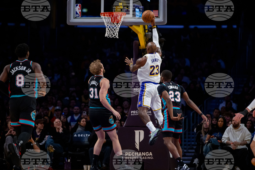 Grizzlies Lakers Basketball