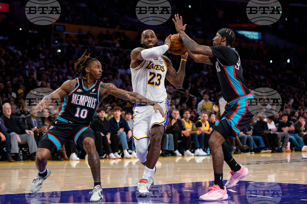 Grizzlies Lakers Basketball