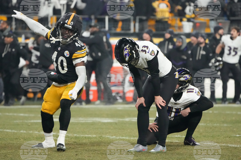 APTOPIX Ravens Steelers Football