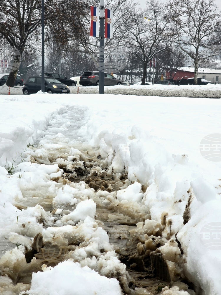 Сърбия ще посрещне Рождество Христово с нови обилни валежи от сняг, предупреждават метеоролозите 