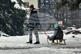 Сърбия - Белград - първи сняг