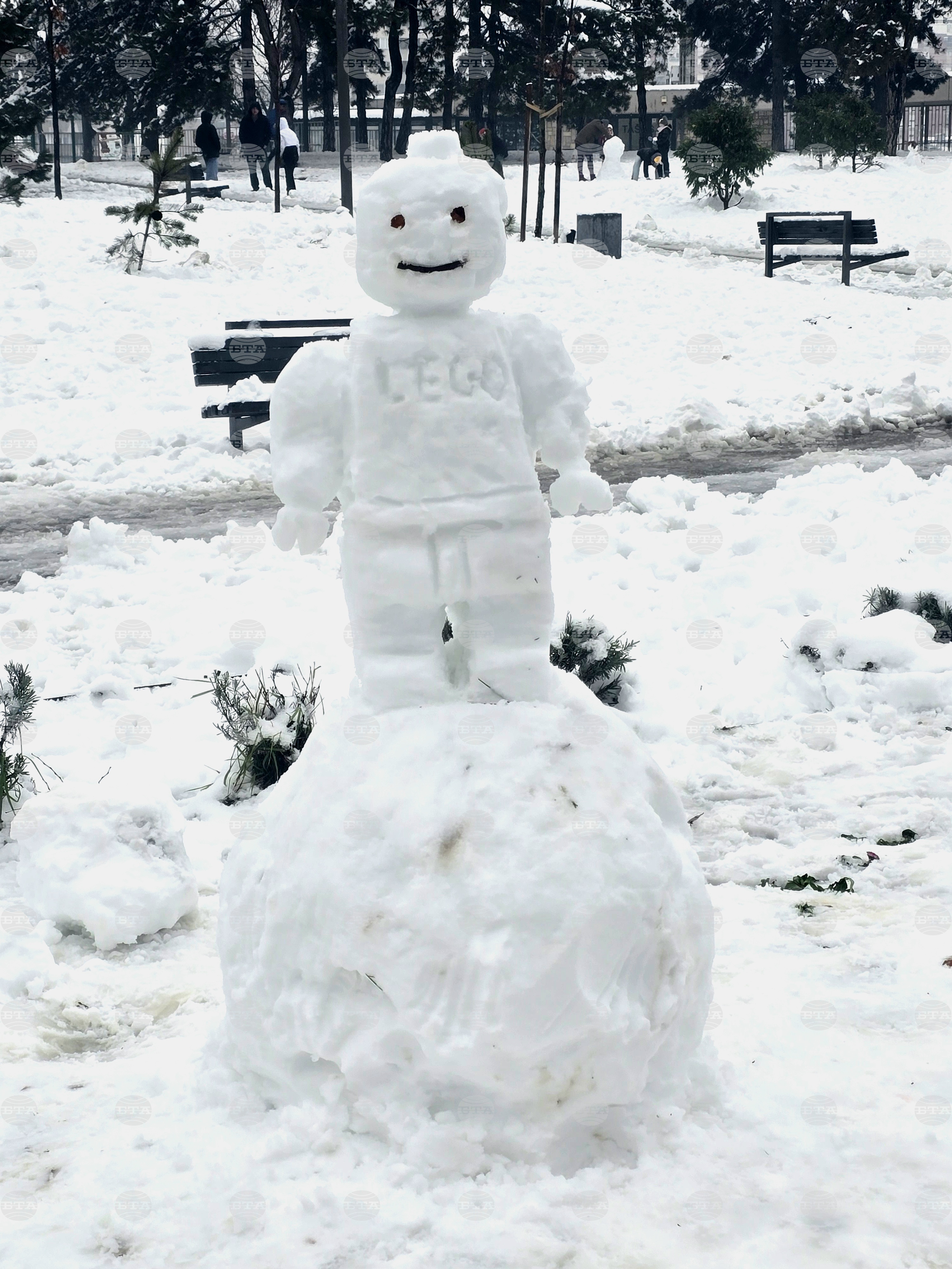 Сърбия - Белград - първи сняг