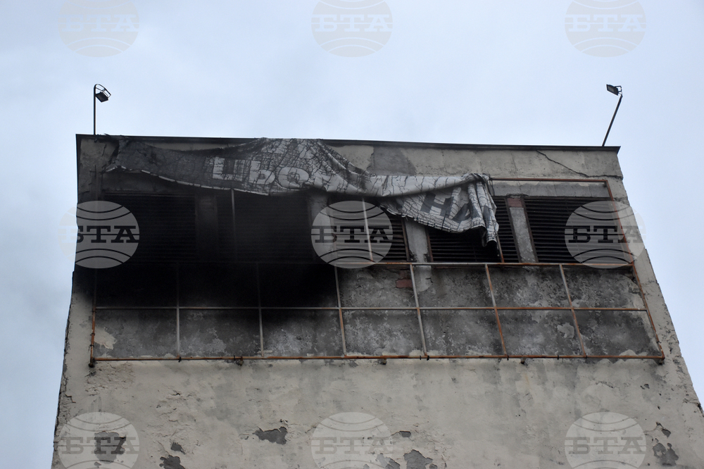 Хасково - склад - пожар