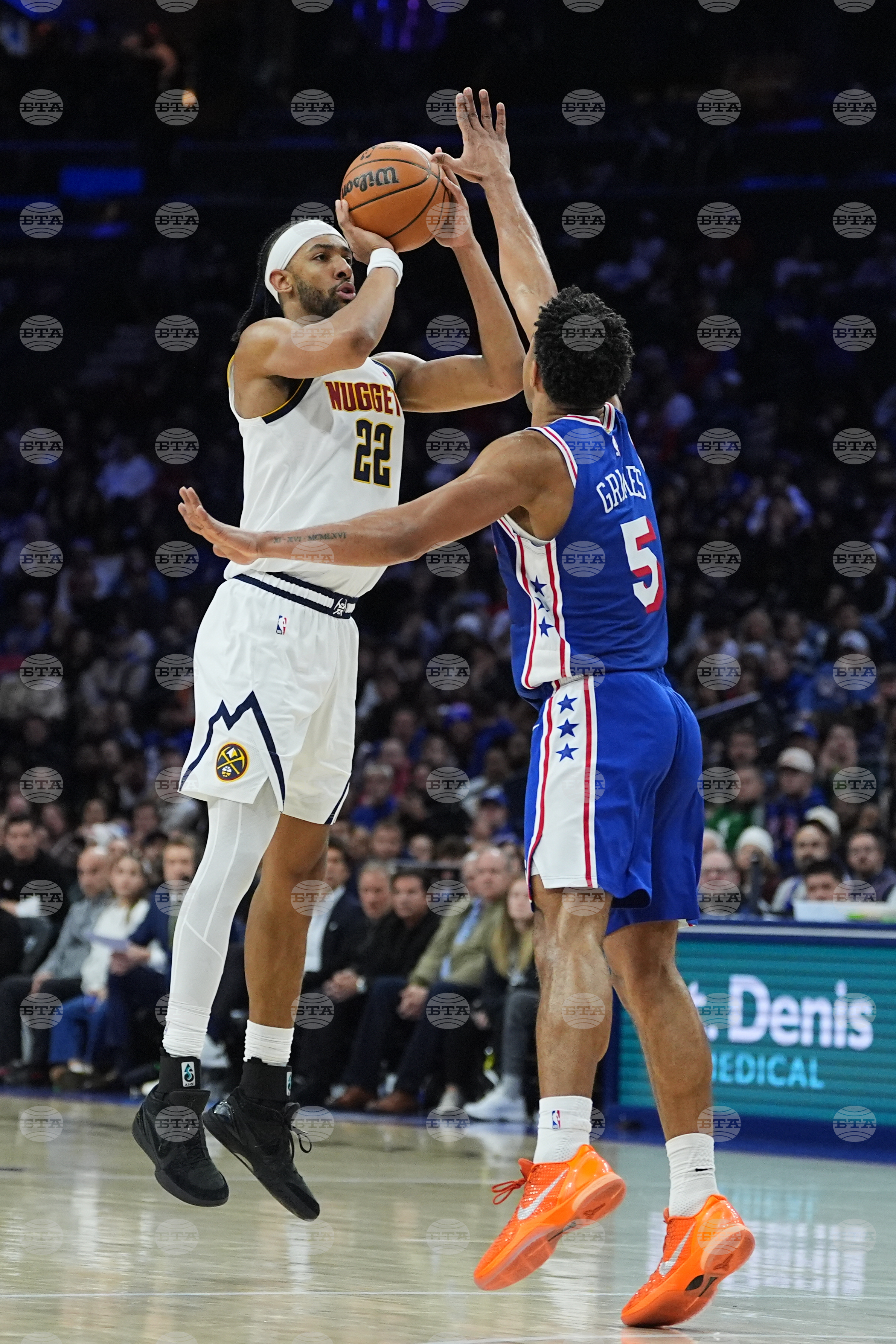 Nuggets 76ers Basketball