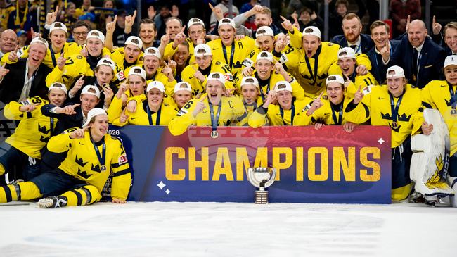 Швеция спечели за трети път титлата на Световно първенство по хокей на лед за младежи