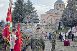 Кърджали - митрополит Николай - воински знамена - освещаване
