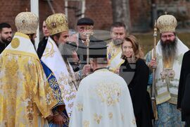 Богоявленски водосвет на бойните знамена
