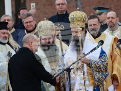 Богоявленски водосвет на бойните знамена