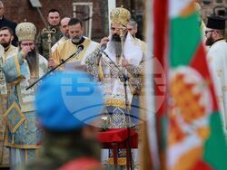 Богоявленски водосвет на бойните знамена