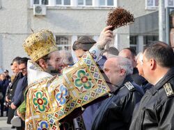 Бургас - освещаване на бойни знамена
