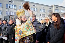 Бургас - освещаване на бойни знамена
