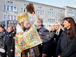 Бургас - освещаване на бойни знамена