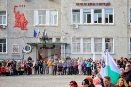 Бургас - освещаване на бойни знамена