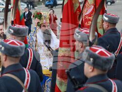 Богоявленски водосвет на бойните знамена