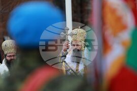 Богоявленски водосвет на бойните знамена