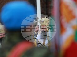 Богоявленски водосвет на бойните знамена